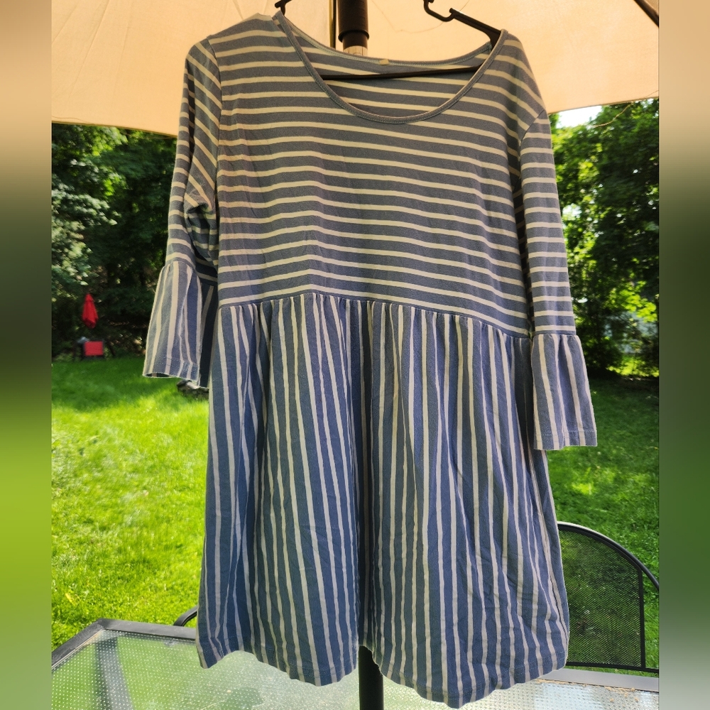 Striped Long Sleeve Shirt/Dress